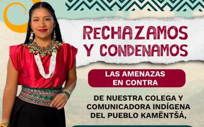 COMUNICADO A LA OPINIÓN PÚBLICA: Desde la Comisión Nacional de Comunicación de los Pueblos Indígenas (CONCIP-MPC) rechazamos y condenamos las amenazas en contra de nuestra colega y comunicadora indígena del pueblo Kamëntšá, Sandra Chindoy