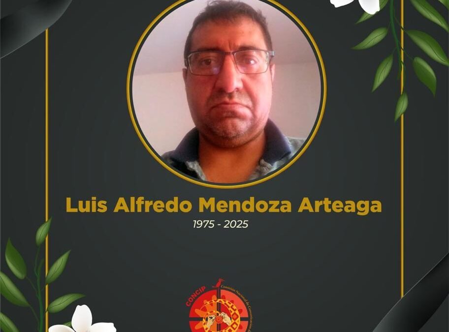 Lamentamos el fallecimiento de Luis Alfredo Mendoza Arteaga